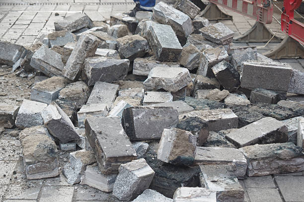 istock Construction site debris accumulated on a city street 2234376723