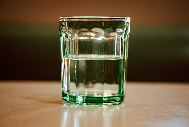 Water on the glasses put on white background with isolated picture.