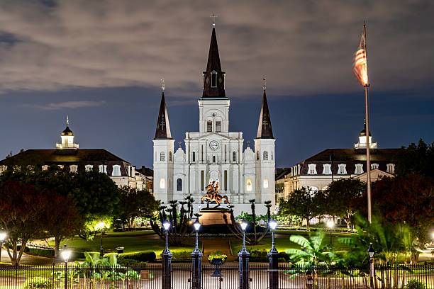 istock Nighttime in Jackson Square on a Sunday Night 2234386527