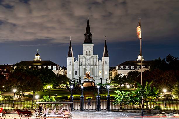 istock Nighttime in Jackson Square on a Sunday Night 2234386531