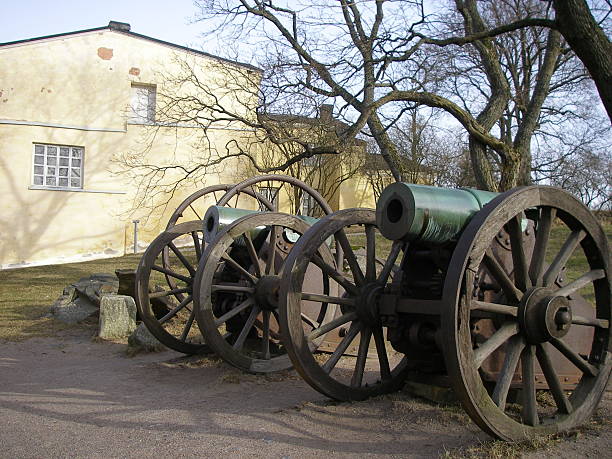 Historic Cannons at an Old Fortress