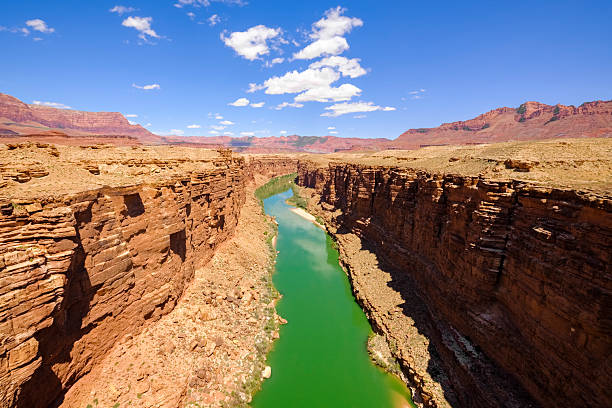 The historic Colorado River flows through Marble Canyon in Arizona