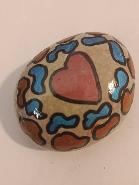 istock Patterns on stone drawing crafts with your own hands 2234394166