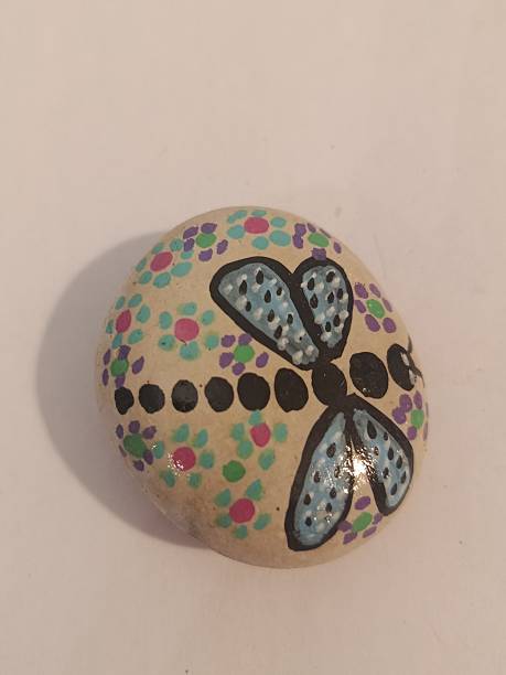 istock Patterns on stone drawing crafts with your own hands 2234394186