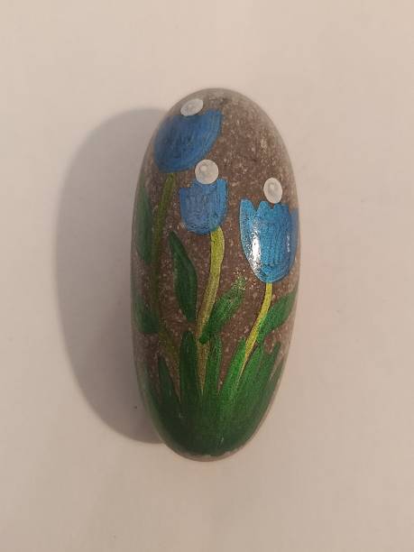 istock Patterns on stone drawing crafts with your own hands 2234394212