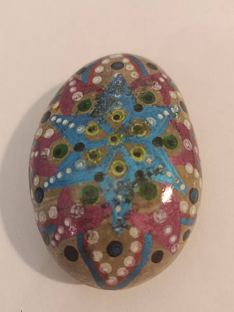 istock Patterns on stone drawing crafts with your own hands 2234394234