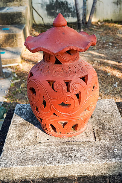istock Lanna Style Clay Lantern  Decorative Pot Lighting 2234407684