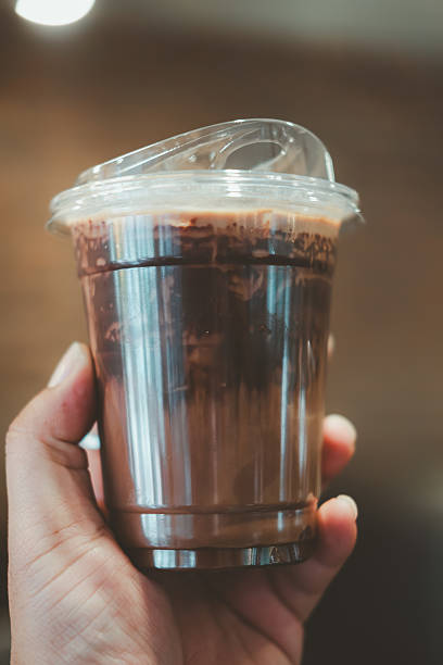istock Iced mocha drink in a clear plastic cup 2234410400
