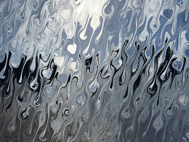 Wavy fluid or liquid mixing effect, abstract photo-manipulation background art.