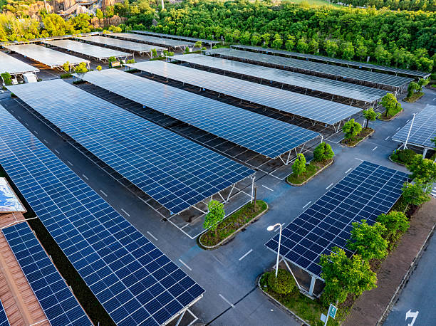 istock Solar photovoltaic parking shed 2234424171