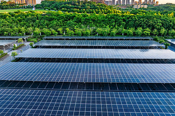istock Solar photovoltaic parking shed 2234424186