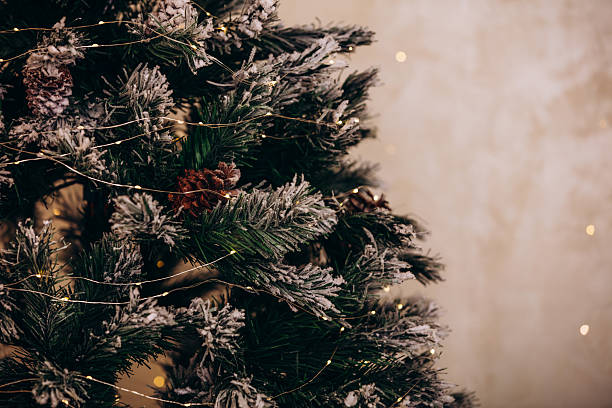 istock Christmas tree decorated in the snow close-up 2234438625