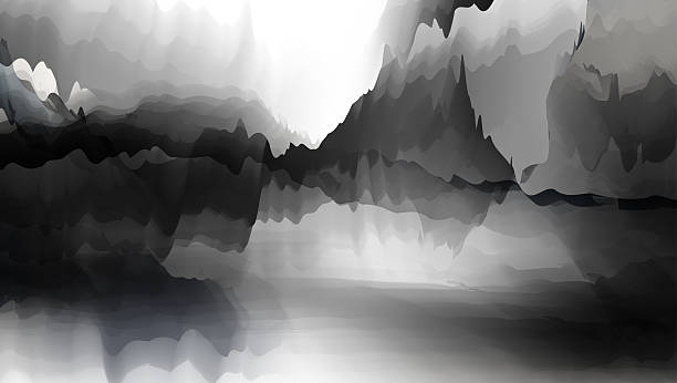 istock ink watercolors texture pattern art background,chinese traditional mountains and waters landscape 2234446095