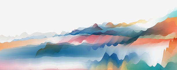 istock abstract colorful watercolors mountains and waters landscape texture pattern art background 2234446339