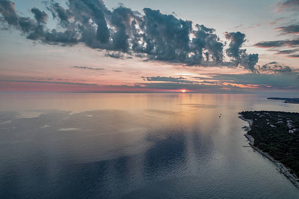 istock Sunset clouds over the Adriatic coast. Istria, Croatia. 2234448141
