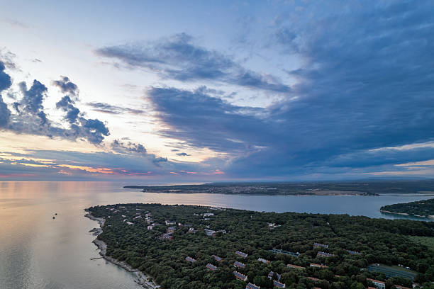 istock Sunset clouds over the Adriatic coast. Istria, Croatia. 2234448142