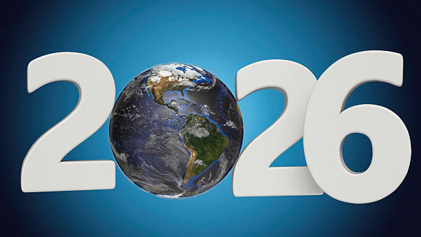 istock 2026 New Year Concept with Earth Globe 2234450866