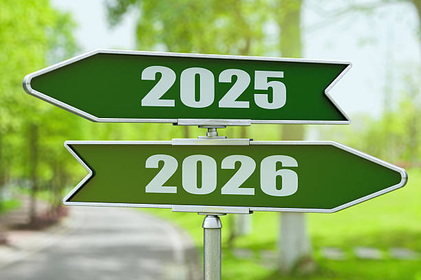 istock 2026 and 2025 Road Sign 2234450889