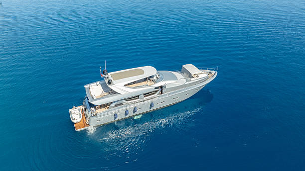 istock Luxury Super Yacht Aerial View 2234456941