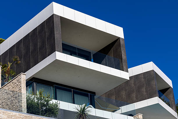 istock Ultra modern hotel facade with balconies in Croatia. 2234460939