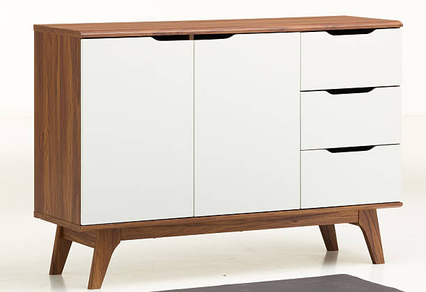 istock Square oak cabinet front isolated nature background with clipping path 2234463692