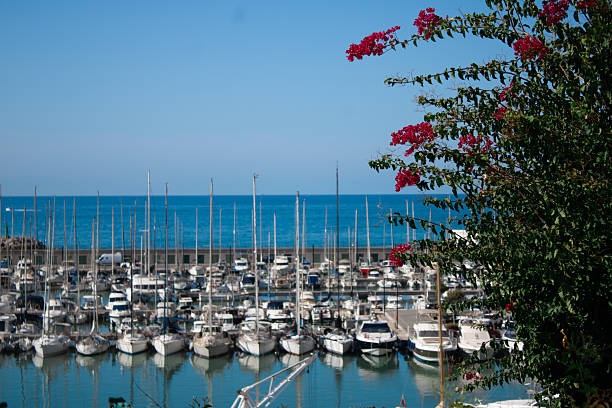 View from the top of Puerto del Garraf, a coastal town a few kilometers from Barcelona
