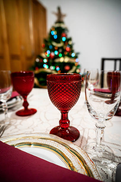 Chocolate muffins and bundt cake served for a Christmas lunch