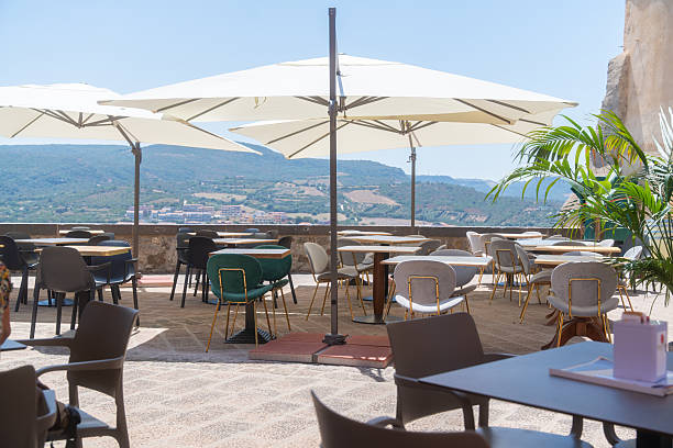 istock Outdoor Terrace Dining with Scenic Mountain Views 2234482246