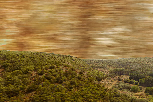 landscape at high speed