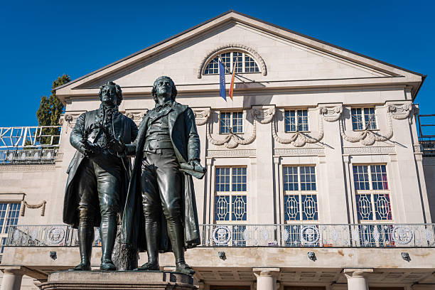 istock Historic Goethe and Schiller Monument in Weimar, Germany 2234483381
