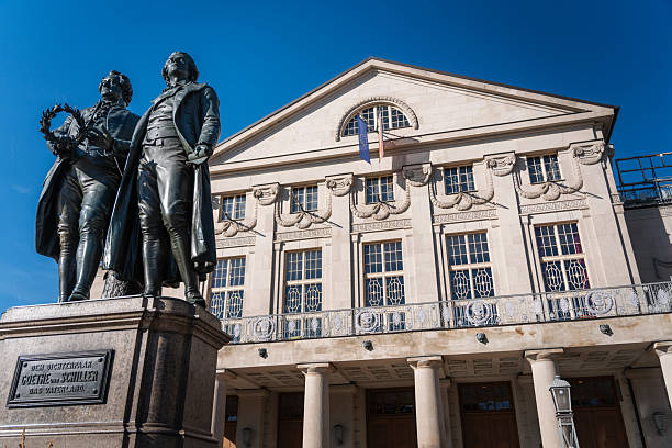 istock Historic Goethe and Schiller Monument in Weimar, Germany 2234483489