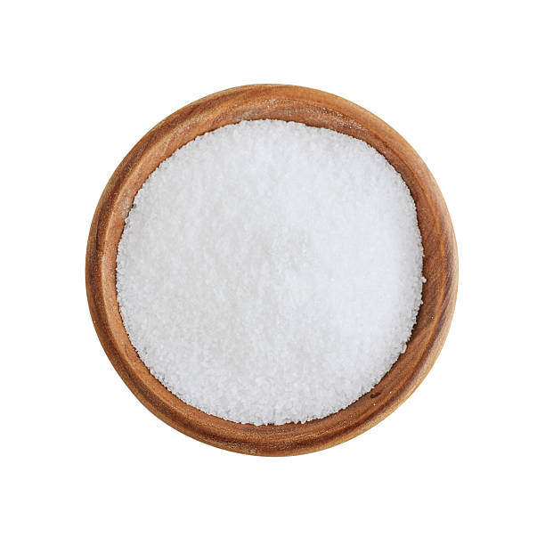 istock Sea salt in wooden bowl 2234483781