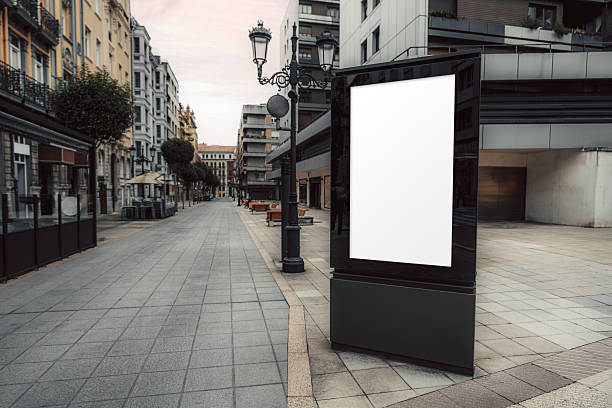 istock Vertical city mockup on street 2234487563