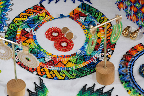 istock Colorful beaded necklaces and earrings 2234488688