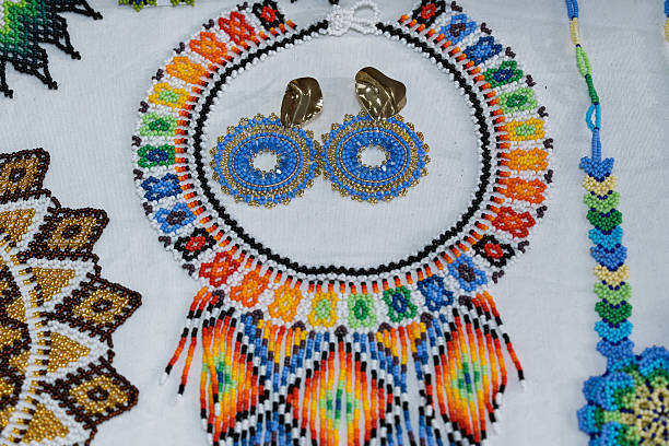istock Colorful beaded necklaces and earrings 2234488703