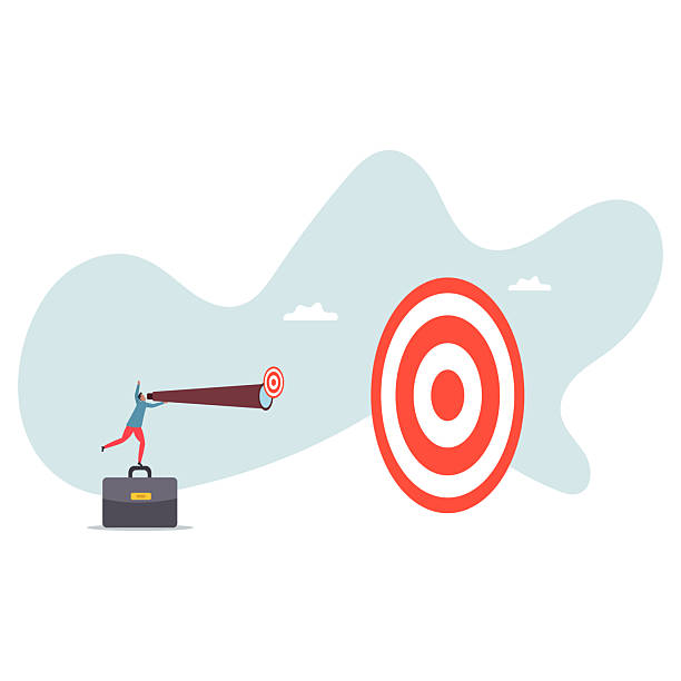 istock Search for business target or goal, mission or objective to achieve, discover purpose or find strategy to reach goal or destination.about a man and his life. 2234494565