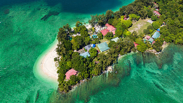 istock Seascape with tropical island. Sabah, Malaysia. 2234505456