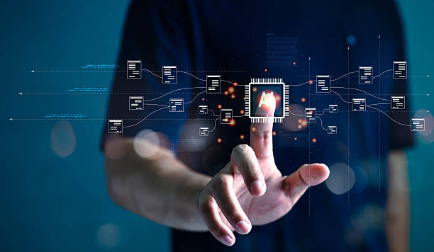 istock A person interacts with a futuristic AI interface, symbolizing artificial intelligence, big data processing, and machine learning innovation in modern digital technology. 2234513239