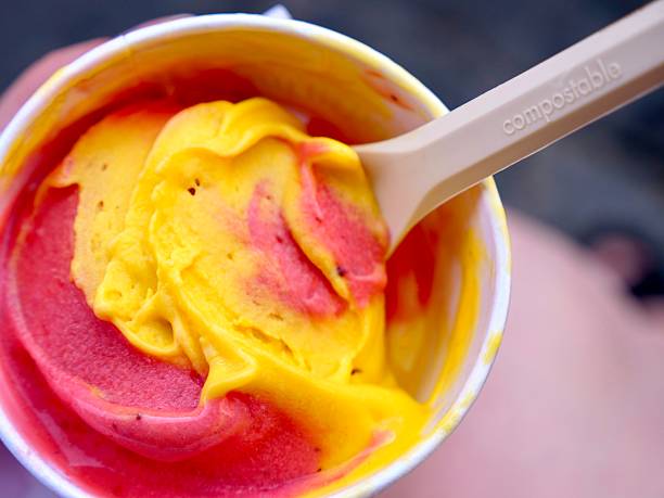 Tropical Sorbet Swirl with Compostable Spoon