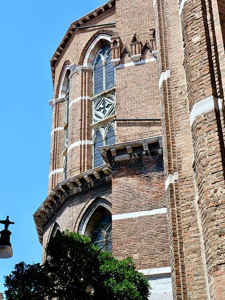 istock Venetian Brick Gothic Facade Detail, Low Angle 2234519996