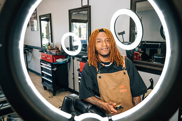 istock Portrait of cool barber 2234527564