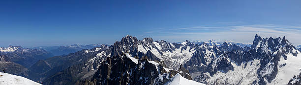 istock Panoramic View of Mont Blanc Mountain Range in the Alps 2234532138