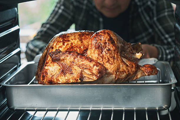 istock Roasting Turkey in the Oven for Holiday Dinner 2234545011