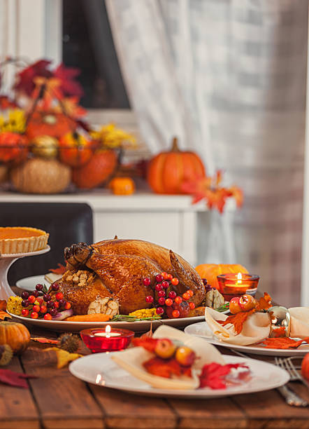 istock Stuffed turkey with side dishes for holidays 2234546168
