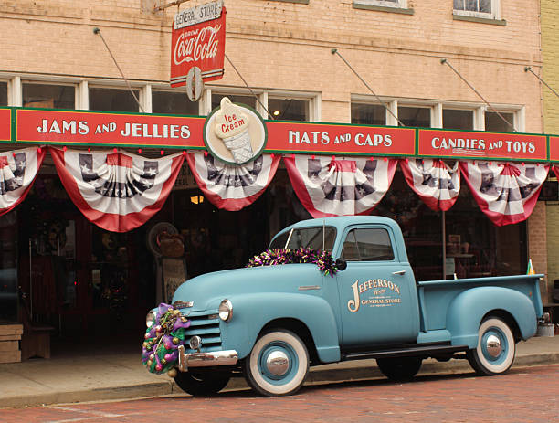 Jefferson TX - February 14, 2025: Historic Jefferson General Store located in downtown Jefferson, Texas