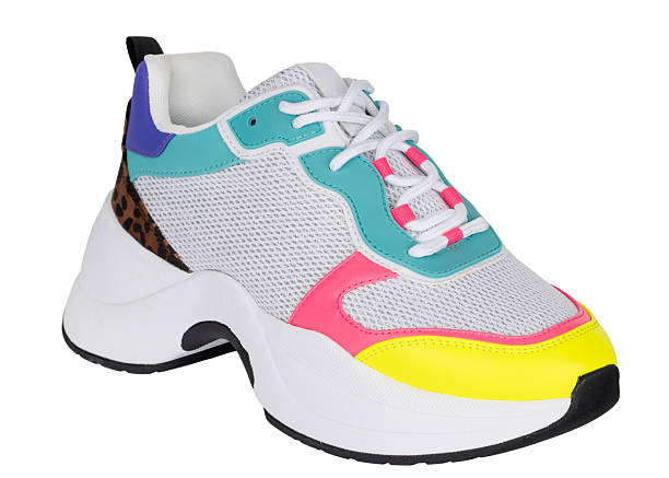 istock Chunky sneaker with colorful panels and leopard detail 2234549656