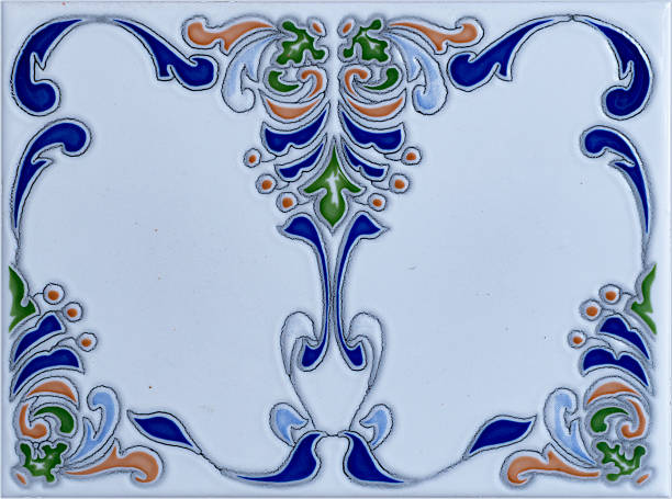 istock Close-up texture of antique tile surface 2234556303