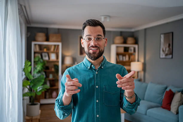 istock Young man making a video call from home office 2234556369