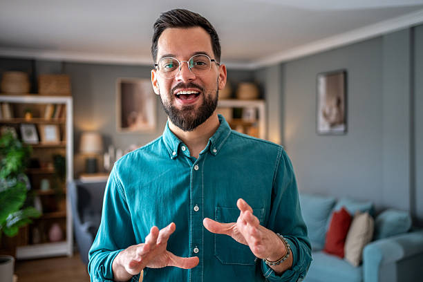 istock Young businessman having a video call from his home office 2234556502