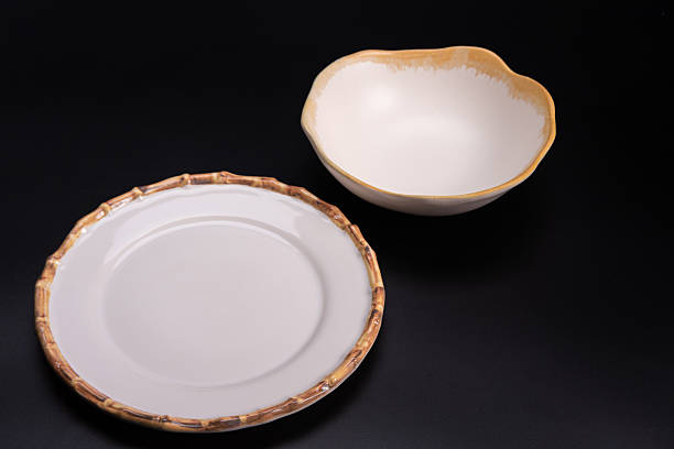 istock Beautiful plate and ball, placed on a dark background, selective focus. 2234562051